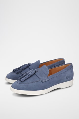 Nubuck Mocassins Filippa 2- Hemelsblauw
