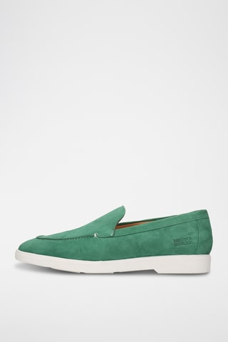 Nubuck Mocassins Filippa- Donkergroen
