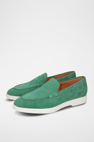 Nubuck Mocassins Filippa- Donkergroen