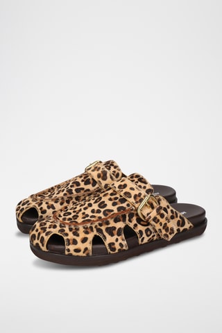 Nappaleren muiltjes Siri Beige en Bruin