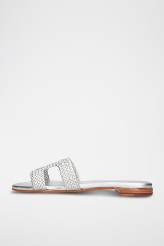 Schapenleren Muiltjes Hanna- Zilverkleurig