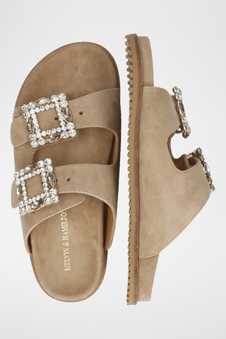 nubuck Muiltjes Eve- Taupe