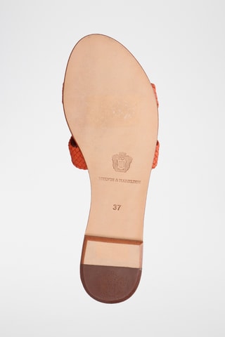 Leren muiltjes Hama Oranje