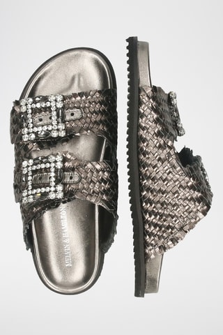 Leren Muiltjes Eve- Zwart