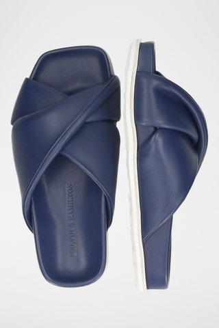 Schapenleren Muiltjes Amara 9- Marineblauw