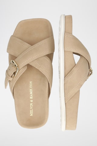 Nubuck muiltjes Amara 11- Beige