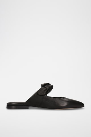 Schapenleren Muiltjes Alora 8- Zwart