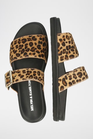 Leren muiltjes Siri Beige