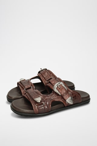 Leren Muiltjes Wilma- Bruin