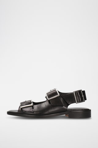 Leren Sandalen Everly 5- Zwart