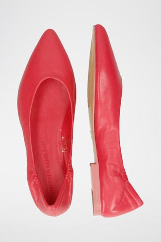 Schaapsleren Ballerina's Alora- Rood