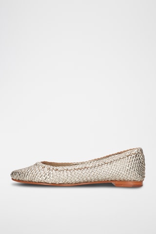 Leren Ballerina's Kate 5- Goudkleurig