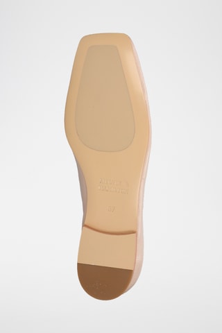 Leren Ballerina's Livia- Taupe