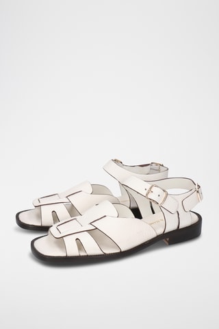 Leren Sandalen Everly 1- Wit