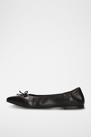 Schaapsleren Ballerina's Alora- Zwart