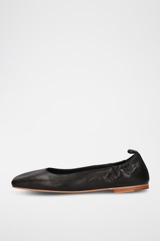 Schaapsleren Ballerina's Livia- Zwart