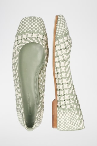 Leren Ballerina's Elyssa- Lichtgroen