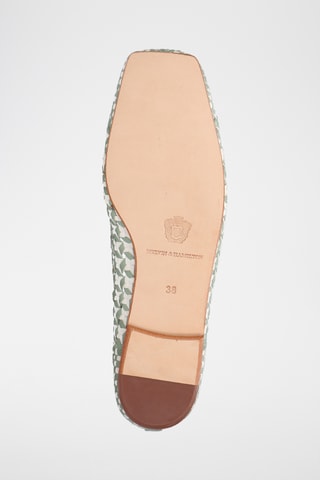 Leren Ballerina's Elyssa- Lichtgroen