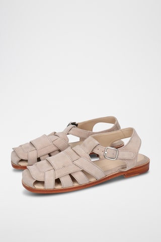 nubuck Sandalen Alma- Nude