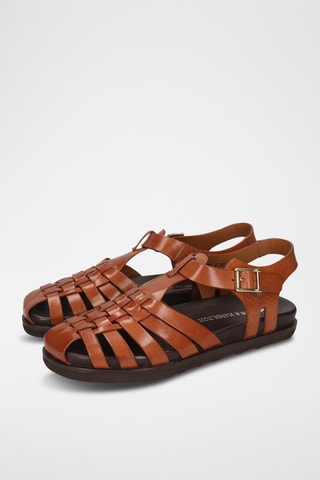 Leren Sandalen Siri- Camel