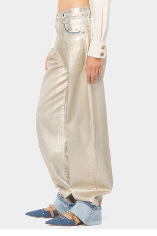 Broek Slouchy - Zilverkleurig