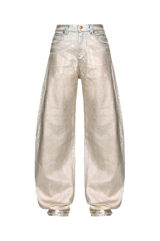 Broek Slouchy - Zilverkleurig