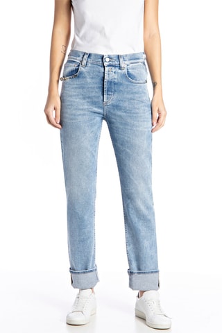 Rechte Jeans Hoge Taille Maijke - Blauw