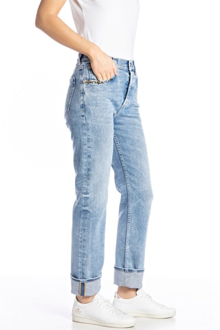 Rechte Jeans Hoge Taille Maijke - Blauw