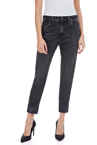 Jeans Slim Boyfit Marty - Donkergrijs