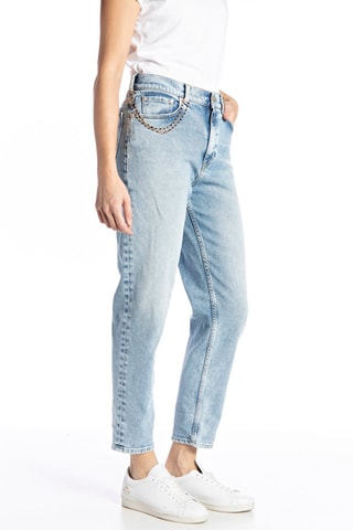 Tapered Jeans Hoge Taille Kiley - Blauw