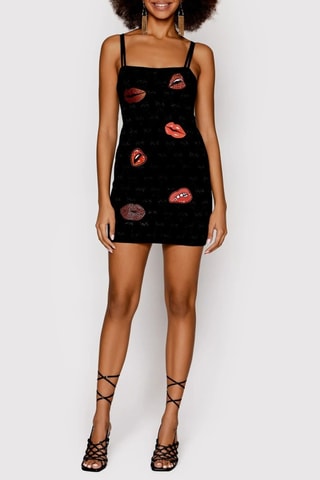 Nauwaansluitende Jurk - Zwart