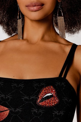 Nauwaansluitende Jurk - Zwart