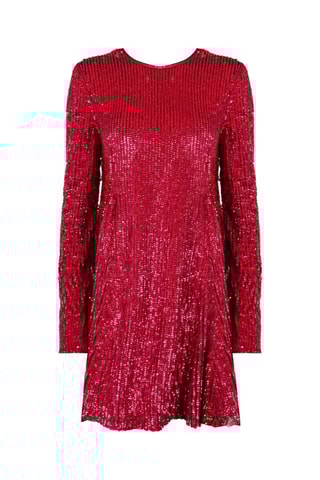 Trapezium Jurk - Rood