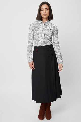 Blouse Ecru en Antraciet- Harmont & Blaine