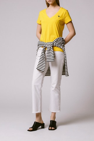 T-shirt - Mosterdgeel