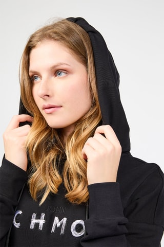 Oversized Sweater met Capuchon Zannero - Zwart