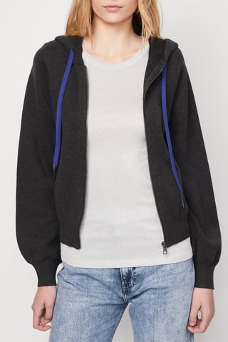 Sweater met Capuchon Halle - Gemêleerd Antraciet