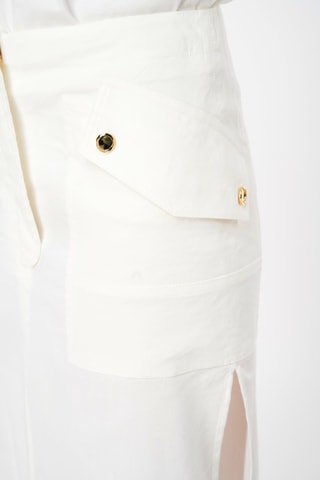 Lange Linnen Rok - Wit