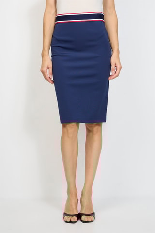 Jupe droite - Bleu marine