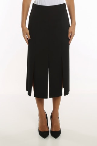 Rechte Rok Hoge Taille - Zwart