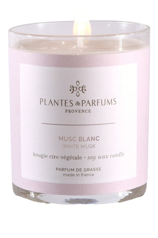 Bougie naturelle parfumée Musc blanc