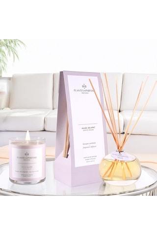 Bougie naturelle parfumée Musc blanc