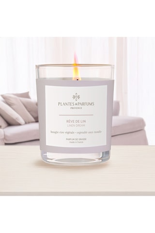 Bougie naturelle parfumée Rêve de Lin