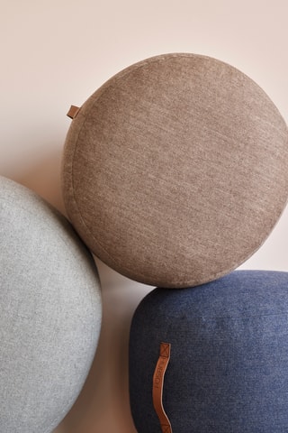 Pouf en laine Mochi - 50 cm - Marron