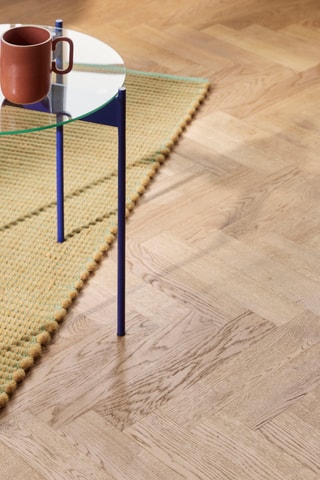 Mesa de apoio em vidro Beam - 45 x 42 cm