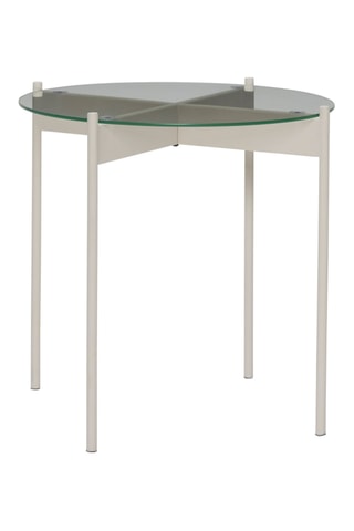 Mesa de apoio em vidro Beam - 45 x 42 cm