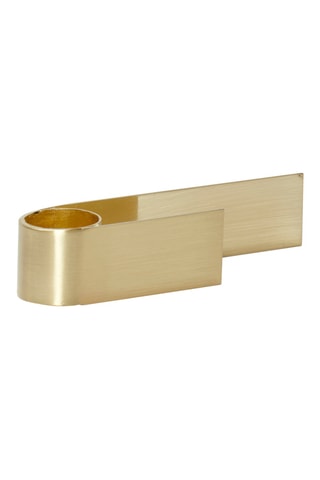 Castiçal Roll - 3 x 12 x 2 cm - Dourado