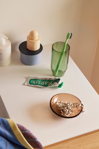 Esvazia-bolsos Flow - 12 cm - Castanho