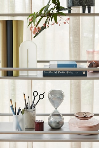 Esvazia-bolsos Flow - 12 cm - Castanho