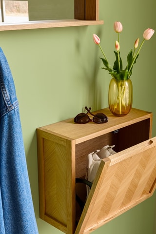 2 jarros em vidro soprado à boca Ripple - 17 cm - Castanho